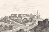 VENDÉE. Mortagne 1835 old antique vintage print picture