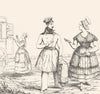 VIENNE. Marchandes de Couteaux de Châtellerault 1835 old antique print picture