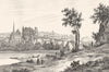 VIENNE. Poitiers 1835 old antique vintage print picture