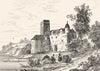 HAUTE-VIENNE. Chateau de Pierre Buffiere 1835 old antique print picture