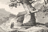 VOSGES. Fontaine du Roi Stanislas à Plombières 1835 old antique print picture