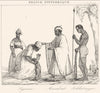 SENEGAL. Sénégal et Gorée. Lignare; Marabout; Soldatnegre 1835 print