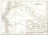 SENEGAL. Sénégal et Gorée. Sénégal 1835 old antique vintage map plan chart