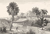 SENEGAL. Sénégal et Gorée. Pont suspendu au Sénégal 1835 old antique print