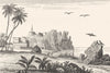 SENEGAL. Sénégal et Gorée. Fort de Gorée 1835 old antique print picture