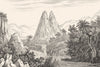 RÉUNION. Île Bourbon (Reunion) . Bassin Chiles dans Bras Plaine 1835 old print
