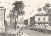 INDIA. Inde Française. Pondichéry 1835 old antique vintage print picture