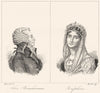WEST INDIES. Antilles Françaises. Alex Beauharnais; Joséphine 1835 old print