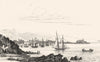 WEST INDIES. Antilles Françaises. Fort Royal 1835 old antique print picture