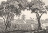 WEST INDIES. Guadeloupe. Une Habitation 1835 old antique vintage print picture
