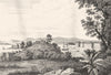 GUADELOUPE. Guadeloupe. Pointe-à-Pitre, prise Morne à laille 1835 old print