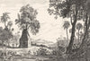 MADAGASCAR. Port Louis dans L'ile Ste. Marie 1835 old antique print picture