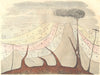 WORLD. Métaux. Ce ntre du Globe, matières en combustion 1873 old antique print