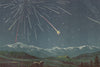 SHOOTING STARS. Rain of Stars, of November 27, 1872. Colour lithograph 1877