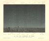 PARIS. Southern Night Sky, Midnight March 22.Spring equinox 1877 old print