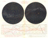 ASTRONOMY. Distribution of stellar clusters & Nebulae in two hemispheres 1877