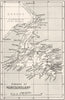 CANADA. Diocese of Newfoundland; Mission stations. Diocesan 1922 old map
