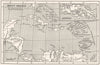 WEST INDIES. West Indies in Dioceses; USA Bishoprics Church of England 1922 map
