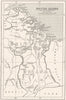 GUYANA. Guyana; S. P. G. Mission Stations are underlined.  1922 old map