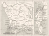 SOUTH AFRICA. Dioceses of Capetown & George; Cape Peninsula 1922 old map