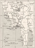 BURMA. Mission Stations Supported S. . other Anglican 1922 old antique map
