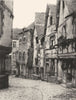 CÔTES- D'ARMOR. Rue de Jerzual, à Dinan (France) c.1872 1935 old vintage print