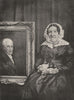 PORTRAITS. Portrait of Madame Marschner à côté of son mari, c.1847 1935 print