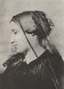 PORTRAITS. Portrait of  a young girl, 1862 1935 old vintage print picture