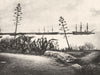 GIBRALTAR. Gibraltar, c.1872 1935 old vintage print picture