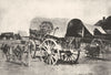 US CIVIL WAR. Headquarters baggage wagon & saddlery; 1860- 1865. 1935 print