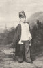 ROYALTY. Portrait of Kronprinz Rudolf, 1864 1935 old vintage print picture
