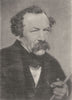 PORTRAITS. Man smoking a cigar, c.1860 1935 old vintage print picture