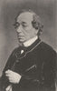 ENGLAND. Portrait of Benjamin Disraeli (Lord Beaconsfield) c.1865 1935 print