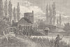 OXFORDSHIRE. Inglesham round house 1901 old antique vintage print picture