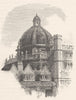 OXFORD. The dome of the Radcliffe, from Brasenose 1901 old antique print