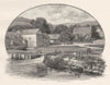 BERKSHIRE. Streatley mill 1901 old antique vintage print picture