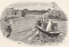 BERKSHIRE. The Albert bridge 1901 old antique vintage print picture