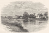 LONDON. Halliford 1901 old antique vintage print picture