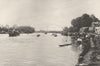 SURREY. The reach Walton- on- Thames 1901 old antique vintage print picture