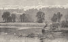 LONDON. Richmond. The Meadows and the park 1901 old antique print picture