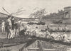 LONDON. Old Hammersmith Bridge 1901 antique vintage print picture