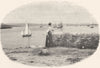 CORNWALL. Falmouth Harbour 1901 old antique vintage print picture