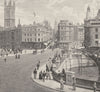 GLOUCESTERSHIRE. Bristol, old Drawbridge across Harbour 1901 antique print