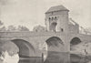 WALES. The Monnow bridge and Gate- house, Monmouth 1901 old antique print