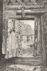 WALES. Gateway at Chepstow 1901 old antique vintage print picture
