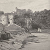 WALES. Chepstow Castle 1901 old antique vintage print picture