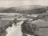 HEREFORDSHIRE. The Dee Valley from Glendower's mound 1901 old antique print
