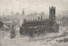 LANCASHIRE. Manchester, Grammar school, cathedral, exchange, town Hall 1901