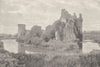 SCOTLAND. Caerlaverock castle 1901 old antique vintage print picture
