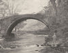 SCOTLAND. Roman Bridge near Lanark 1901 old antique vintage print picture